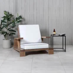 Fjôrd Fauteuil Daria Wire Brushed/Off White Kussen Online