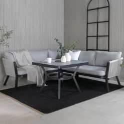 Fjôrd Hoekbankset Virya Lounge Met Tafel Alu Zwart Clearance