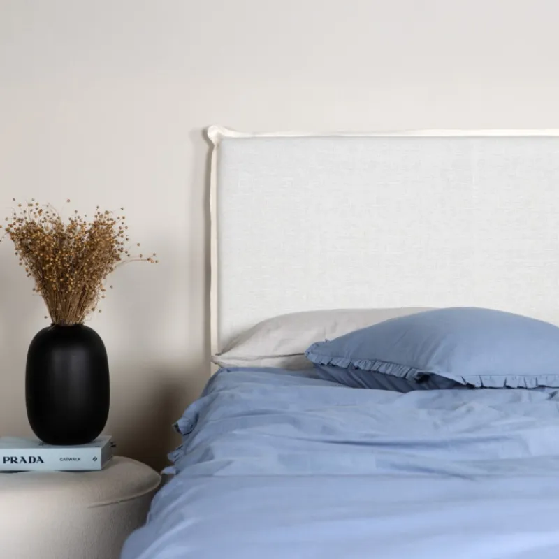 Fjôrd Hoofdbordhoes Signe Off-White 180x140cm Off White Hot