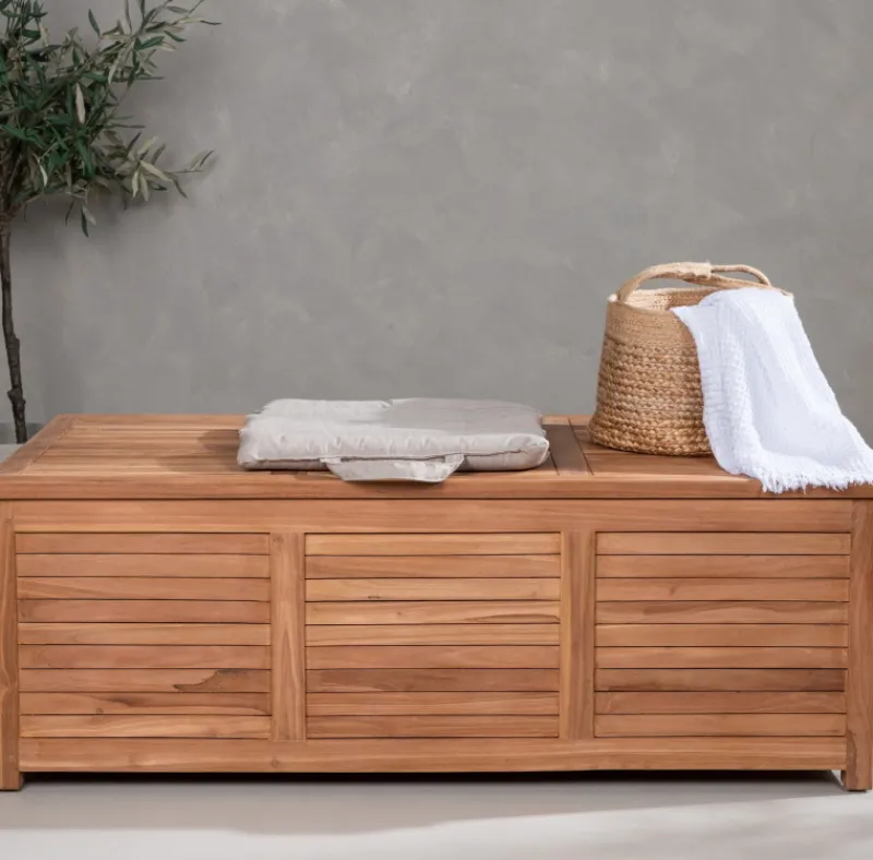 Fjôrd Kussenbox Trento Teak Naturel 130x70x46cm