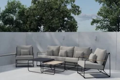 Fjôrd Loungeset Palazzo / Taupe Zwart Clearance