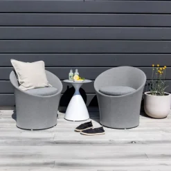Fjôrd Loungeset Spoga Set- Wit/ Grijs Clearance
