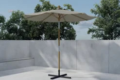 Fjôrd Parasol Cerox Polyester 鈱€270cm Beige Discount