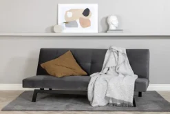 Fjôrd Slaapbank Bodil Velvet 180cm Donkergrijs Clearance
