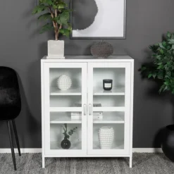 Fjôrd Vitrinekast Acero 97x80cm