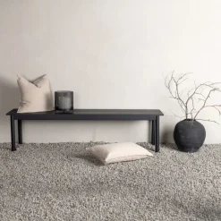 Fjôrd Bankje Modena Zwart 180cm