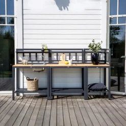 Fjôrd Buitenkeuken Module Mexico Midden Zwart Alu Teak Outlet