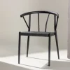 Fjôrd Eetkamerstoel Stina Zwart Alu/wicker Hot