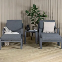 Fjôrd Loungeset Barcelona Zwart 5-delig Sale