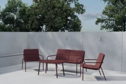 Fjôrd Loungeset Fourni Burgundy Hot