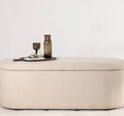 Fjôrd Poef Potenza Off White Stof