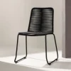 Fjôrd Stapelbare Tuinstoel Lindos Zwart Aluminium Touw Online
