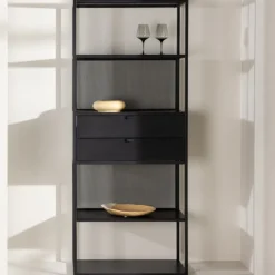 Fjôrd Wandkast Santiago Zwart