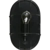 Woood Gabber wandlamp metaal zwart