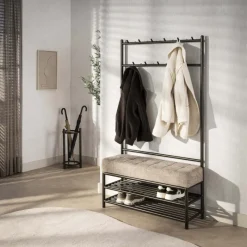 GM Garderobebank Luno 100cm Drift Brown - Giga Meubel