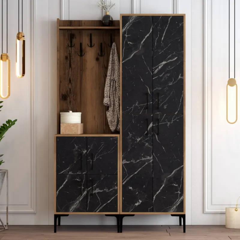 Arabic House Garderobemeubel Berlin Melamine Walnoot