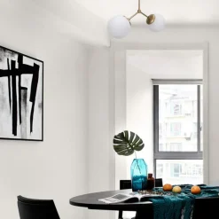 Arabic House Hanglamp 2-Lichts Damar Metaal Geel Wit