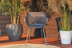 Hartman Tuinstoel Jill Set van 2 Rondo Antraciet Aluminium Outlet