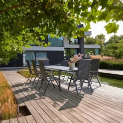 Hartman Verstelbare Tuinstoel Sitges Antraciet Discount