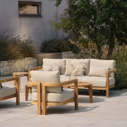Hartman 3-zits Loungebank Moira Teak