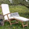 House Nordic Ligstoel Arrecife Met Kussen Naturel/Wit Sale