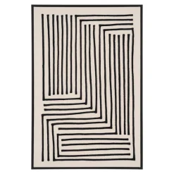House Nordic Wanddeoratie anvas Lipari MDF Zwart/Beige