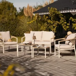 House Nordic Loungeset Abela Zand/Naturel Discount