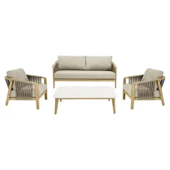House Nordic Loungeset Fargo Aluminium Taupe