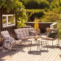House Nordic Loungeset Nilo Staal Zand