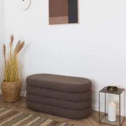 House Nordic Opbergbank Dartford Polyester Bruin