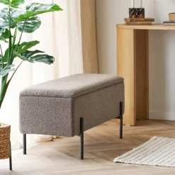 House Nordic Opbergbank Watford Bouclé Bruin