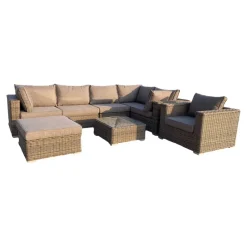 House Nordic Tuin Lounge Set Calvi Kubu Grijs