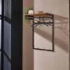GM Kapstok Custom Hoog 2x4 Haken Massief Acacia Naturel - Giga Meubel