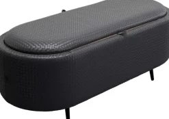 Kare Design Bankje Venezia Storage 100cm Zwart Best