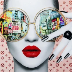 Kare Design Fotoschilderij Times Square View 120x120cm New