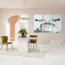 Kare Design Glasschilderij Triptychon Oldtimer Back 240x160cm Online