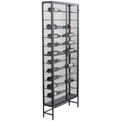Kare Design Wijnkast Suri Zwart 75x180cm