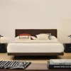 Kave Home Bed Norlen Walnootfineer Bruin en Led-licht voor Matras 180x200cm Sale