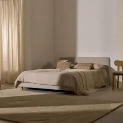 Kave Home Bed Valma Chenille Parel 180x200cm New