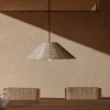 Kave Home Lampenkap Saranella Outdoor Rotan Lichtgrijs Ø50cm