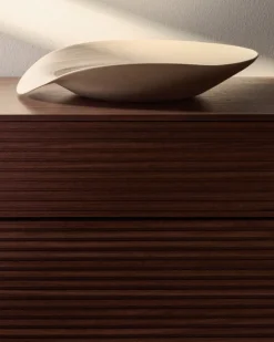 Kave Home Schaal Ebenor Midden Beige Keramiek Ø40cm