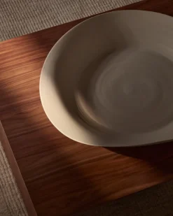 Kave Home Schaal Ebenor Midden Beige Keramiek Ø53cm