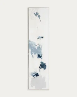Kave Home Schilderij Erale Abstract Grijs Blauw 182cm