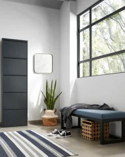 Kave Home Schoenenkast Ode 50x168,5cm 5 Deuren Zwart Online