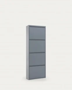 Kave Home Schoenenkast Ode 50x136cm 4 Deuren Metaal