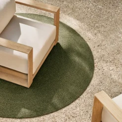 Kave Home Vloerkleed Despas Ø150cm Groen New