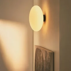 Kave Home Wandlamp Bamila Rookglas en Zwart Metaal Ø25cm Clearance