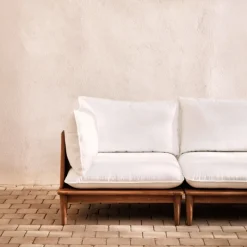Kave Home Hoekfauteuil Portitxol Massief Teakhout