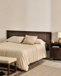 Kave Home Hoofdbord Beyla Essenhout Walnoot voor Bed 180cm