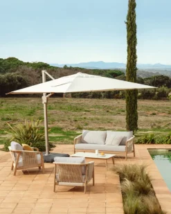 Kave Home Loungeset Sirte Aluminium Beige